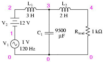 AC/DC power suppply filter