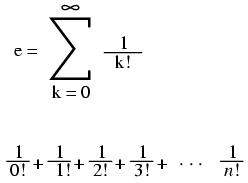 Euler's number equation