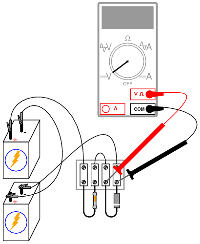 re-measuring diode voltage drop