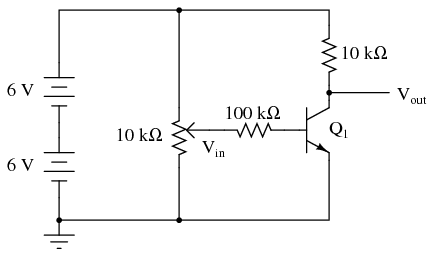 schematic diagram of an amplifier