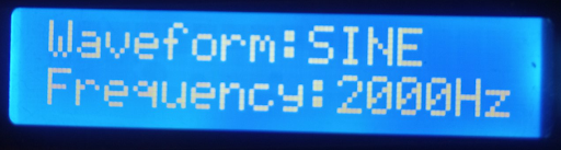 Figure 4 - Initial text on the LCD