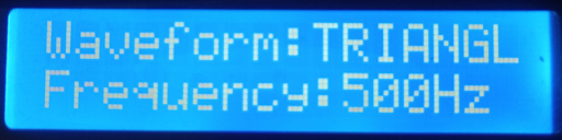 Figure 5 - LCD text after several button presses