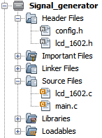 Figure 3 - Project structure with all required files