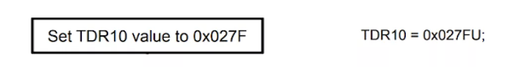 set TDR10 value set TDR10 value