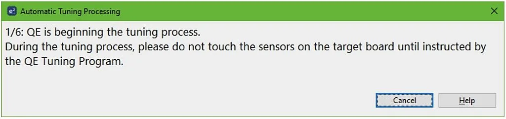 Automatic tuning processing window Automatic tuning processing window