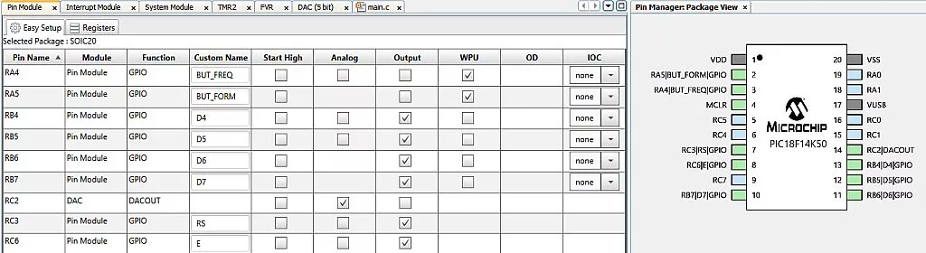 Figure 12 - Pin Module configuration Figure 12 - Pin Module configuration