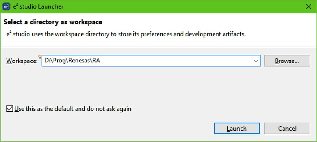 Figure 11 - Workspace Selection Figure 11 - Workspace Selection
