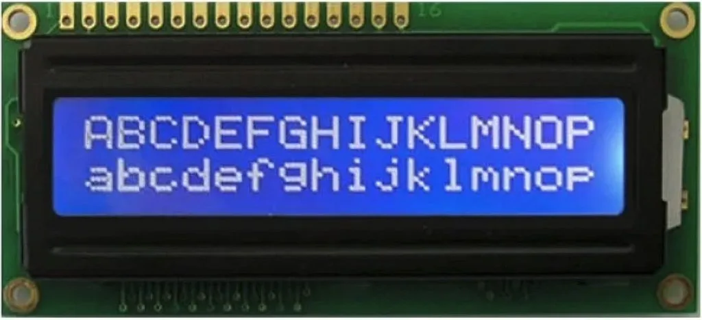 1602 LCD with blue backlight and white characters 1602 LCD with blue backlight and white characters