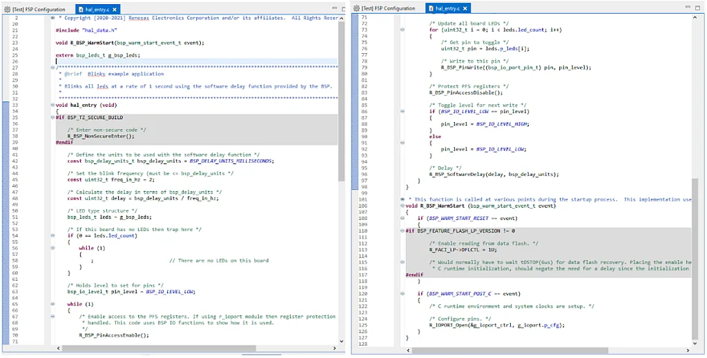 Figure 2 - Blinky Code Figure 2 - Blinky Code