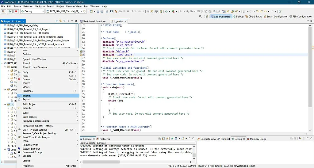 Importing the delay and LCD libraries. Importing the delay and LCD libraries.