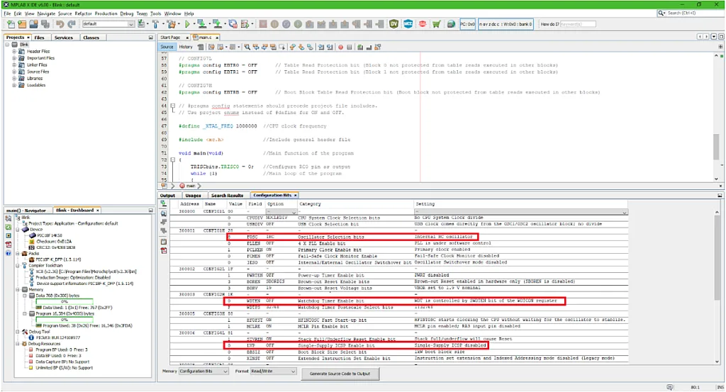 Figure 14 - Configuration Bits Figure 14 - Configuration Bits