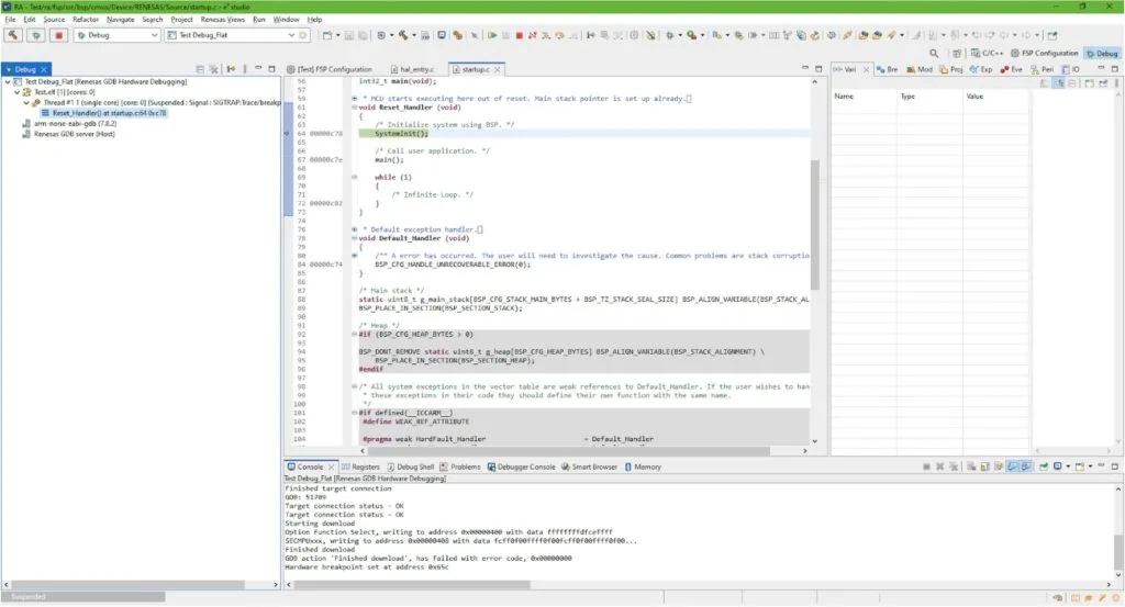 Figure 17 - Debugging the Project Figure 17 - Debugging the Project