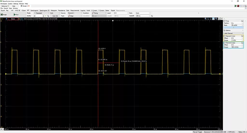 RL78/G14 FPB TAU PWM Function at 25% Duty Cycle Waveform. RL78/G14 FPB TAU PWM Function at 25% Duty Cycle Waveform.