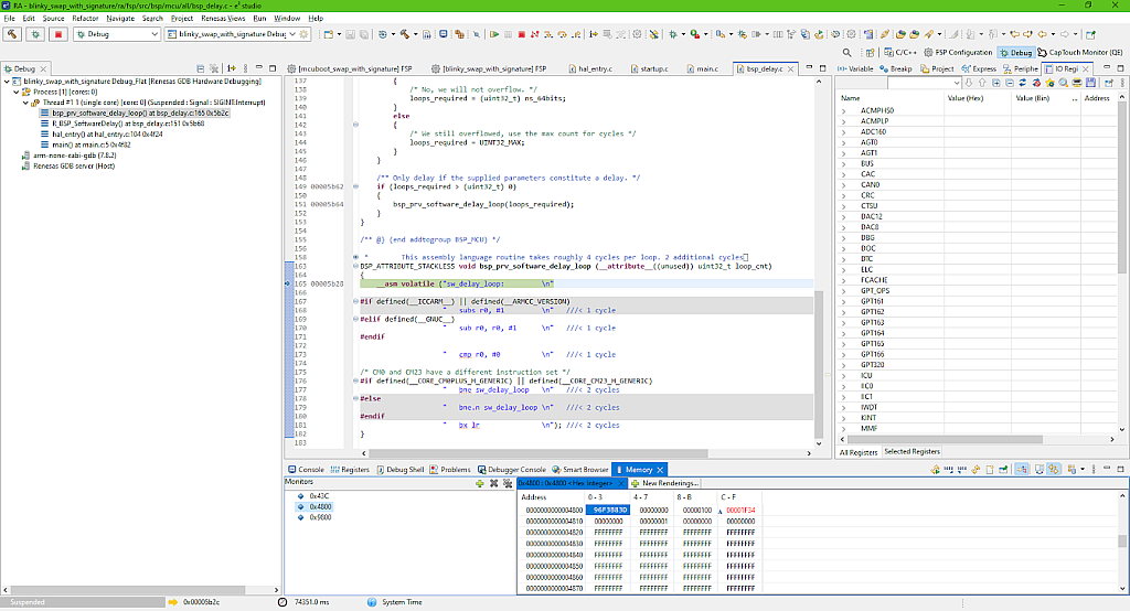 Figure 28 - Content of the primary slot after swapping Figure 28 - Content of the primary slot after swapping