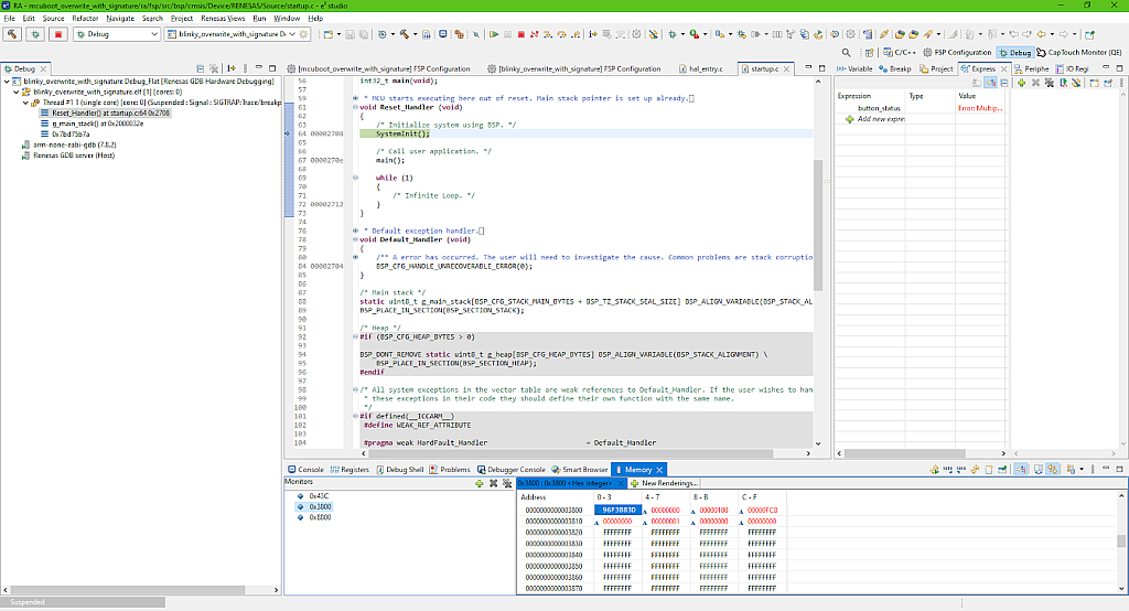 Figure 53 - Primary slot content after downloading the image Figure 53 - Primary slot content after downloading the image