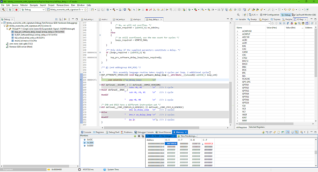Figure 58 - Content of the primary slot after updating the application Figure 58 - Content of the primary slot after updating the application