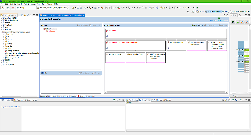Figure 6 - MCUboot stack Figure 6 - MCUboot stack