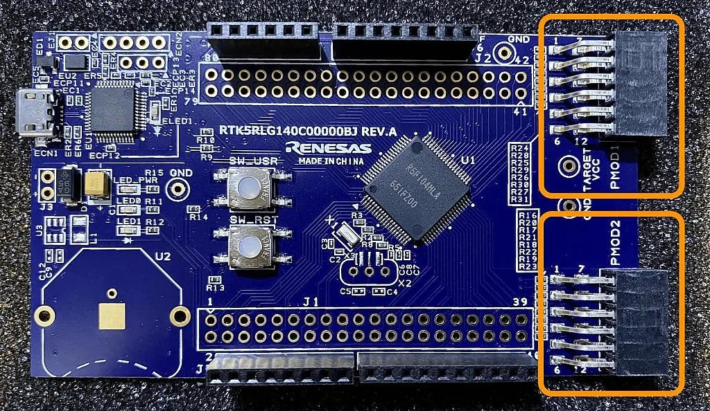 G14 fast prototyping board Pmod connectors RL78 G14 fast prototyping board Pmod connectors RL78