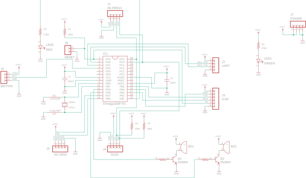 Non-contact Forehead IR Thermometer Schematic Diagram Non-contact Forehead IR Thermometer Schematic Diagram