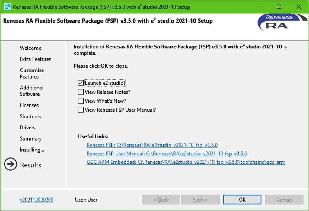 Figure 10 - Installation Results Figure 10 - Installation Results