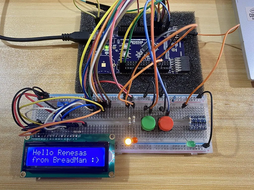 RL78/G14 FPB and 1602 LCD Sample Code Output. RL78/G14 FPB and 1602 LCD Sample Code Output.