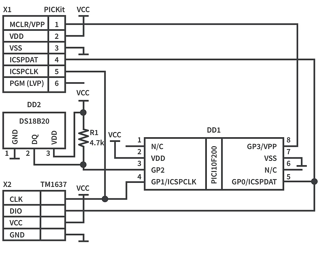 Figure 10. Schematic diagram of the thermometer. Figure 10. Schematic diagram of the thermometer.