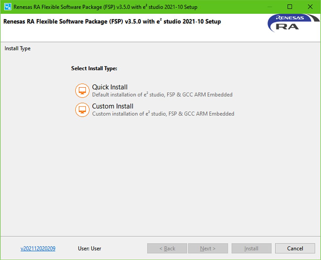 Figure 1 - Installation Type Selection Figure 1 - Installation Type Selection