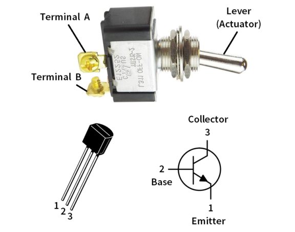 How to use a Bipolar Junction Transistor (BJT) as a Switch ...