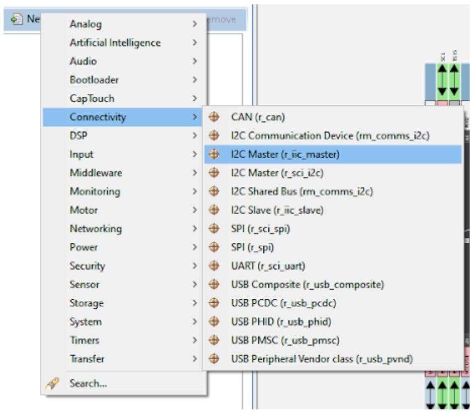 Figure 5 - Adding the IIC Stack