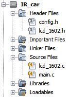 Figure 12 - Project structure with all required files