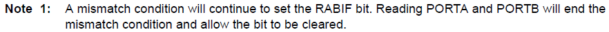 Figure 14 - Note about solving the continuous RABIF flag setting