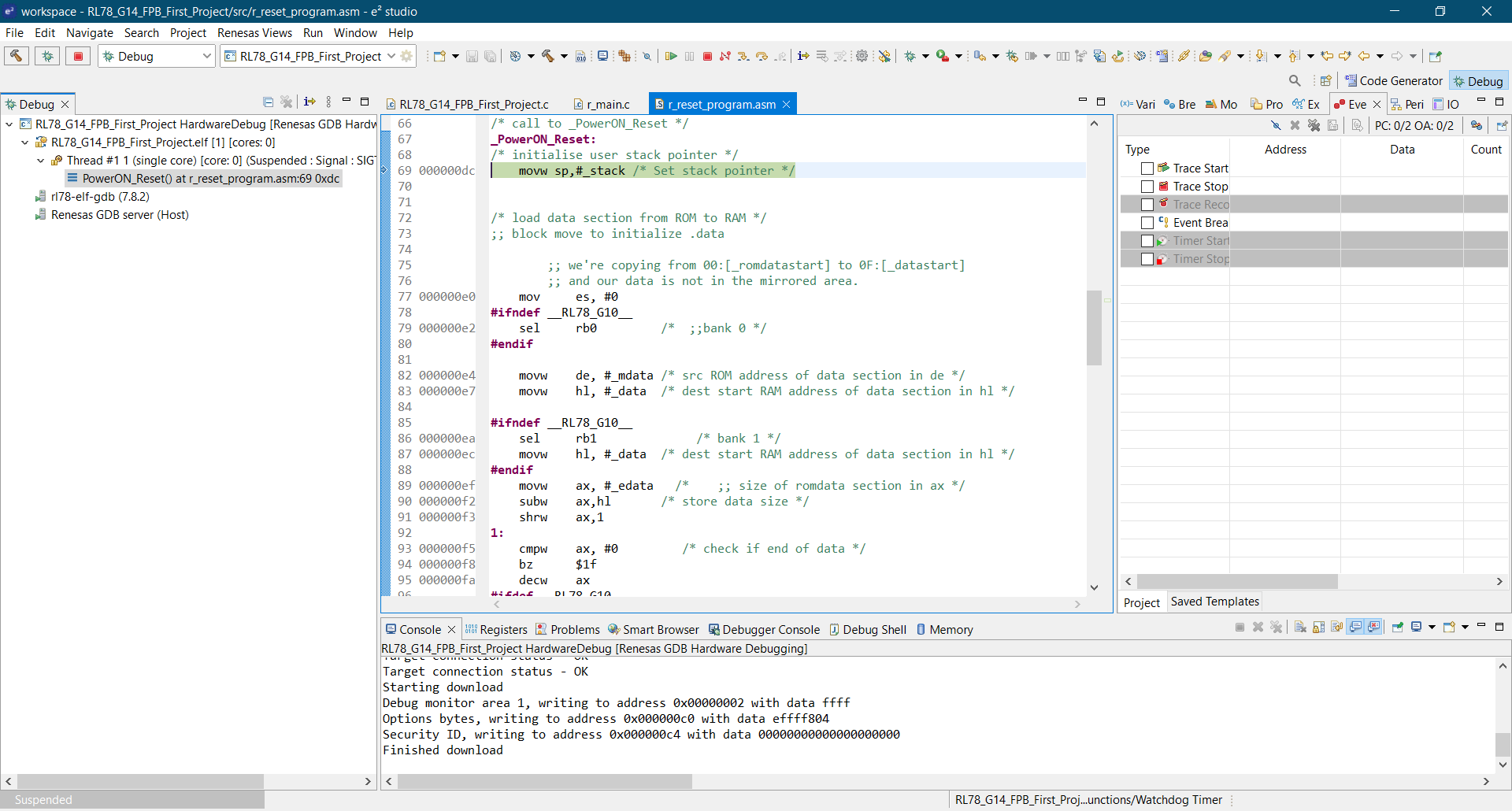 Renesas RL78 - 3. First Project - Electronics Tutorials | CircuitBread