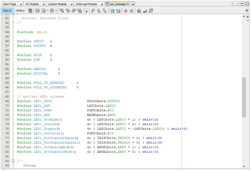 Figure 16 - “pin_manager.h” file